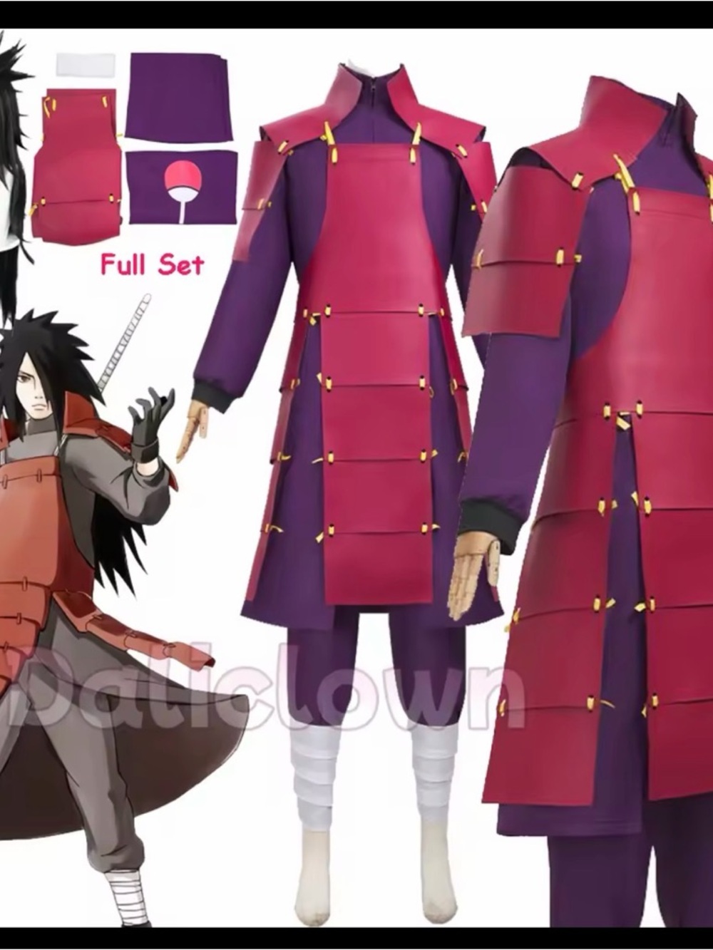 Japanese Anime Uchiha Madura costume for men - Picture 4 of 8